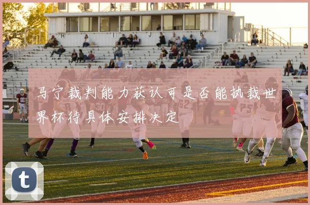 马宁裁判能力获认可是否能执裁世界杯待具体安排决定